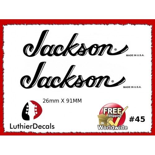 Jackson Guitar Decal #45